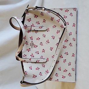 Coach Charlie Carryall in Floral Bloom Print Leather 26964